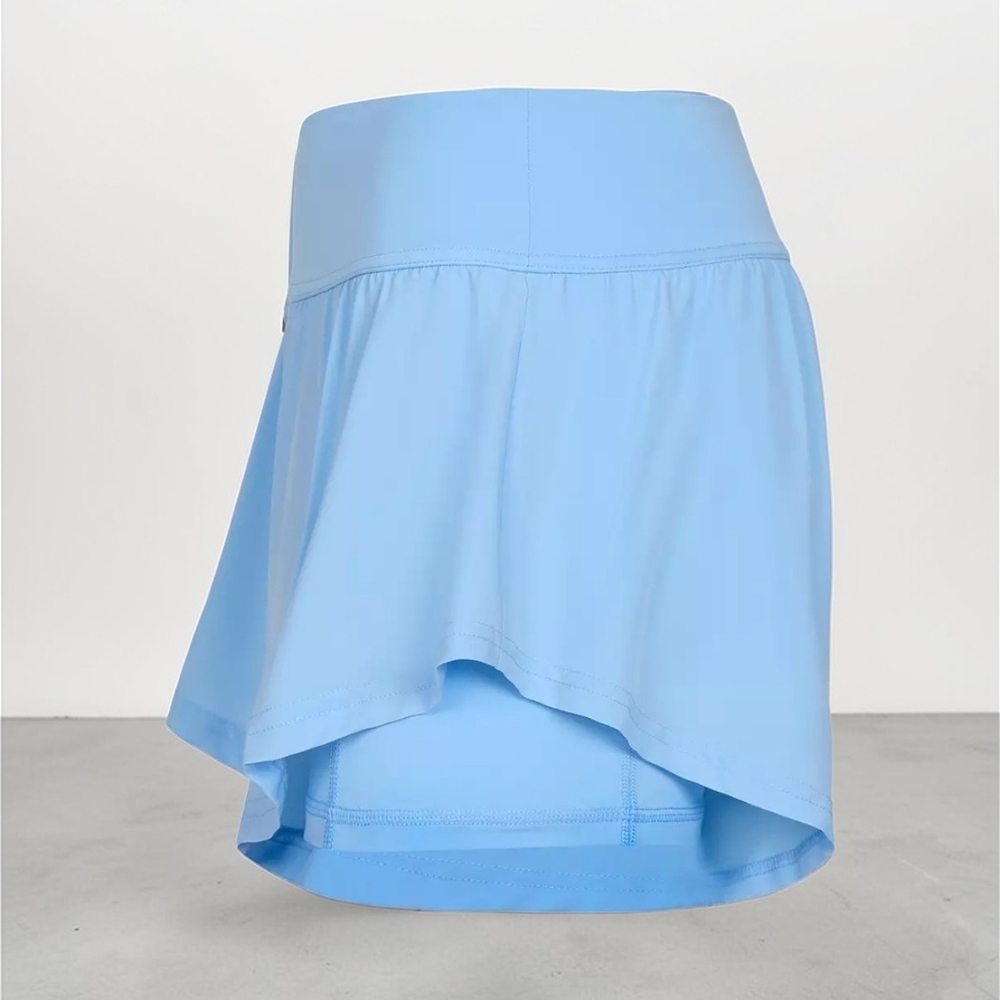 Goat USA Butterfly Skort w/Built-In Shorts In Carolina Blue, NWT - Picture 3 of 7